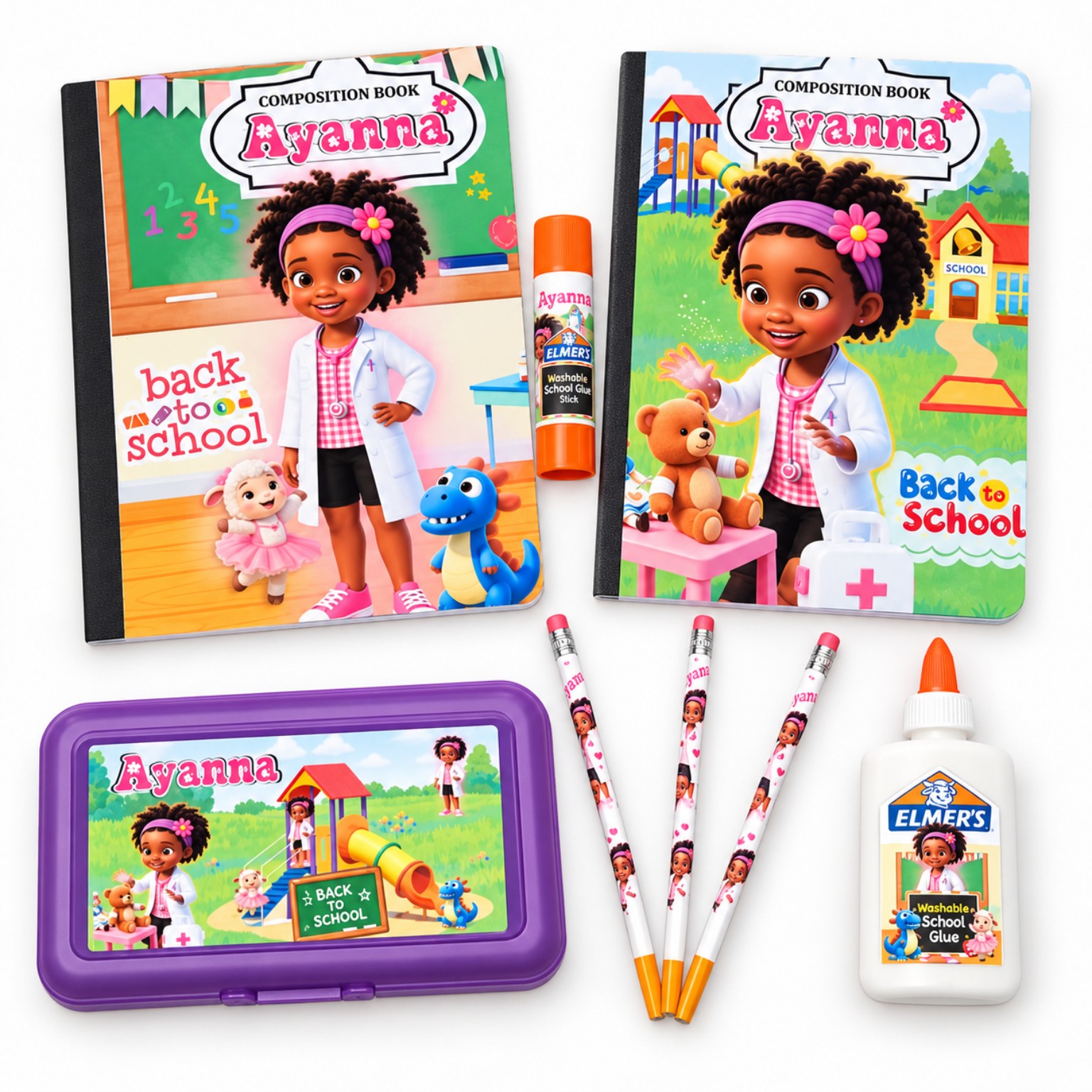 Personalized school supply set